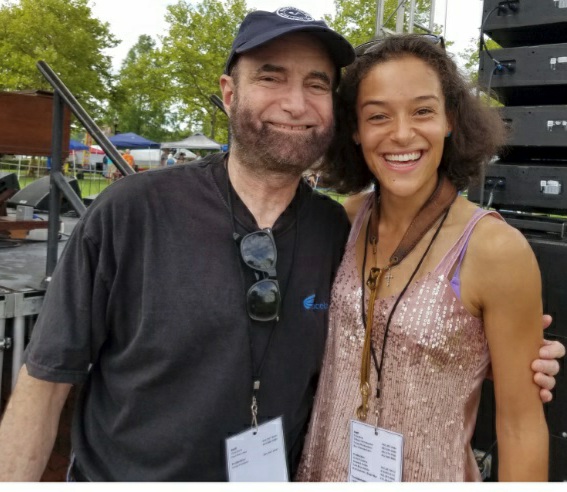 Jonny Meister with Vanessa Collier at the Riverfront Blues Festival 2018